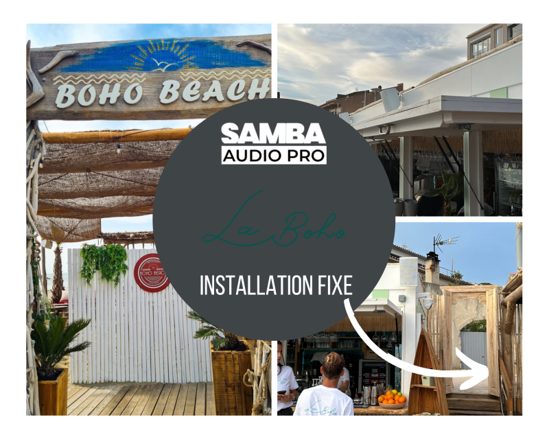 Installation sonorisation La Boho Beach Saint-Cyr-sur-mer Var 83