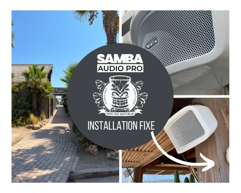 Installation sonorisation Kon Tiki à Ramatuelle Var 83
