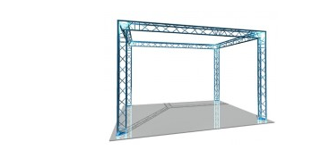 Stucture alu type grill de 3mx3m