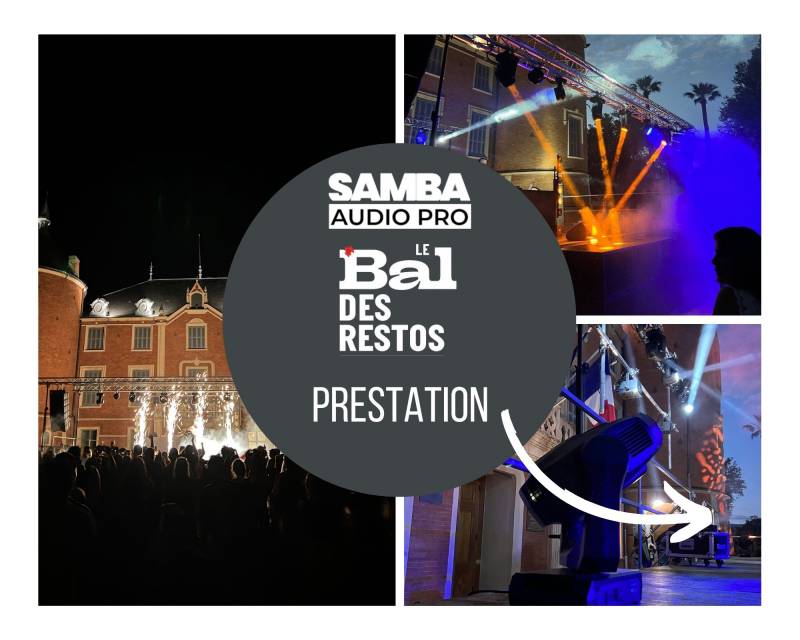 Prestation son et lumière Le Bal des Restos à Solliès-Pont VAR 83