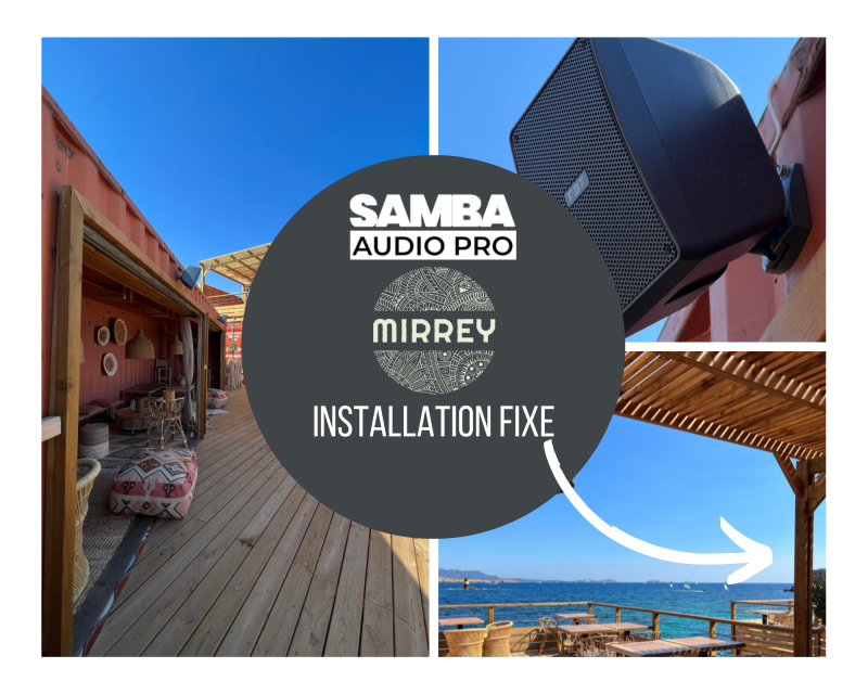 Installation sonorisation restaurant Le Mirrey à Bandol Var 83